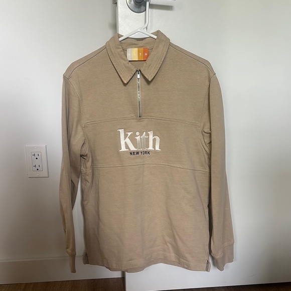 Kith Tan Quarter-Zip Pullover
